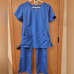 Healing hands royal blue scrubs medium